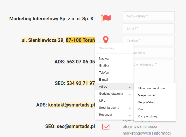 fragmenty z najważniejszymi informacjami